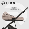 Riko Velar UP 3w1 Nude – Wózek dziecięcy premium z powiększaną budką