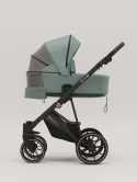 Riko Velar UP 3w1 Sage – Wózek dziecięcy premium z powiększaną budką