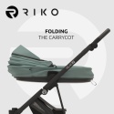 Riko Velar UP 3w1 Sage – Wózek dziecięcy premium z powiększaną budką
