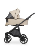Riko Aura 3w1 Almond – Luksusowy wózek dziecięcy z żelowymi kołami i amortyzacją