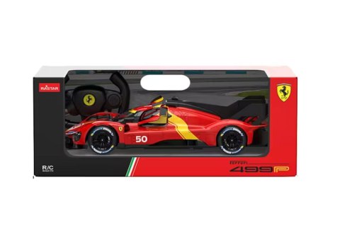 Auto R/C 1:24 Zdalnie Sterowane Sportowe Ferrari 499P Czerwone