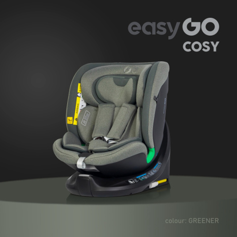 Cosy easyGO i-size GRENER od 40 do 150 cm fotelik obrotowy