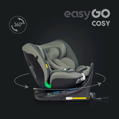 Cosy easyGO i-size GRENER od 40 do 150 cm fotelik obrotowy