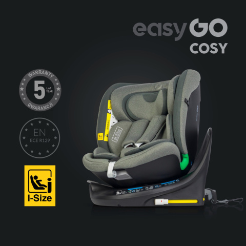 Cosy easyGO i-size GRENER od 40 do 150 cm fotelik obrotowy