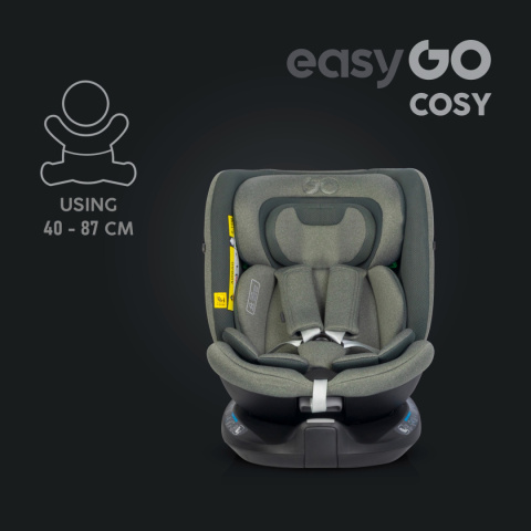 Cosy easyGO i-size GRENER od 40 do 150 cm fotelik obrotowy