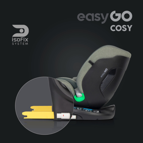 Cosy easyGO i-size GRENER od 40 do 150 cm fotelik obrotowy