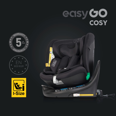 Cosy easyGO i-size INK od 40 do 150 cm fotelik obrotowy