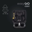 Fotelik Samochodowy EASYGO COSY Ink i-Size 0-36 kg – Baza ISOFIX, Funkcja Obrotu 360°, Komfort i Bezpieczeństwo