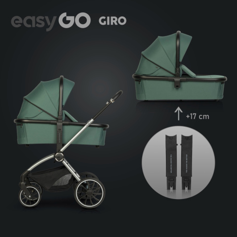 EasyGo GIRO 2w1 Green – Lekki i Wszechstronny Wózek Dla Dzieci do 22 kg