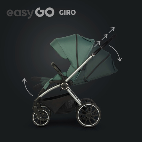 EasyGo GIRO 2w1 Green – Lekki i Wszechstronny Wózek Dla Dzieci do 22 kg