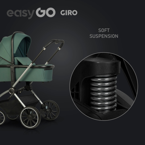 EasyGo GIRO 2w1 Green – Lekki i Wszechstronny Wózek Dla Dzieci do 22 kg