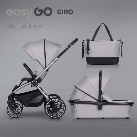 EasyGo GIRO 2w1 Grey – Lekki i Wszechstronny Wózek Dla Dzieci do 22 kg