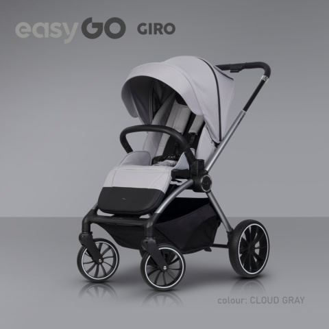 EasyGo GIRO 2w1 Grey – Lekki i Wszechstronny Wózek Dla Dzieci do 22 kg