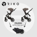 Riko Velar UP 3w1 Lava – Wózek dziecięcy premium z powiększaną budką
