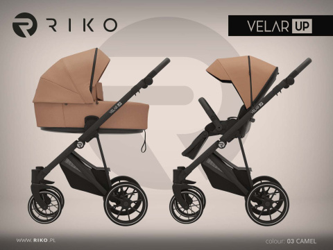 RIKO VELAR UP 3w1 kolor Camel - wózek dziecięcy