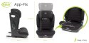 4BABY APP‑FIX Black i‑Size – fotelik samochodowy 100–150 cm z ISOFIX i regulacją