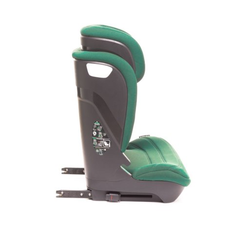 Fotelik samochodowy 4baby App-Fix Dark Green z regulacją zagłówka i ISOFIX