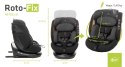 4BABY ROTO‑FIX Graphite i‑Size – obrotowy fotelik samochodowy 40–150 cm z ISOFIX
