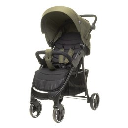 Wózek spacerowy 4BABY RAPID XXIV Khaki – lekki i wytrzymały do 22 kg