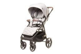 4BABY Stinger Pro Melange Light Grey – lekki wózek spacerowy 0–22 kg z żelowymi kołami