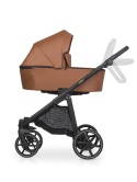 Riko Aura 3w1 Cognack – Luksusowy wózek dziecięcy z żelowymi kołami i amortyzacją