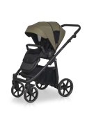 Riko Aura 3w1 Khaki – Luksusowy wózek dziecięcy z żelowymi kołami i amortyzacją