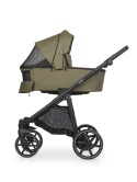 Riko Aura 3w1 Khaki – Luksusowy wózek dziecięcy z żelowymi kołami i amortyzacją