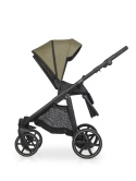 Riko Aura 3w1 Khaki – Luksusowy wózek dziecięcy z żelowymi kołami i amortyzacją