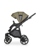 Riko Aura 3w1 Khaki – Luksusowy wózek dziecięcy z żelowymi kołami i amortyzacją