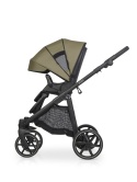 Riko Aura 3w1 Khaki – Luksusowy wózek dziecięcy z żelowymi kołami i amortyzacją
