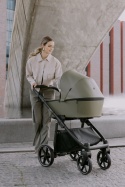 Riko Aura 3w1 Khaki – Luksusowy wózek dziecięcy z żelowymi kołami i amortyzacją