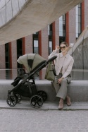 Riko Aura 3w1 Khaki – Luksusowy wózek dziecięcy z żelowymi kołami i amortyzacją