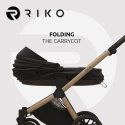 Riko Cava 3w1 Coal – Wielofunkcyjny wózek dziecięcy z amortyzacją i fotelikiem
