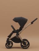 Riko Cava 3w1 Coal – Wielofunkcyjny wózek dziecięcy z amortyzacją i fotelikiem
