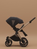 Riko Cava 3w1 Coal – Wielofunkcyjny wózek dziecięcy z amortyzacją i fotelikiem