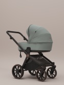Riko Cava 3w1 Sage – Wielofunkcyjny wózek dziecięcy z amortyzacją i fotelikiem