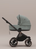 Riko Cava 3w1 Sage – Wielofunkcyjny wózek dziecięcy z amortyzacją i fotelikiem