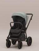 Riko Cava 3w1 Sage – Wielofunkcyjny wózek dziecięcy z amortyzacją i fotelikiem