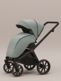 Riko Cava 3w1 Sage – Wielofunkcyjny wózek dziecięcy z amortyzacją i fotelikiem