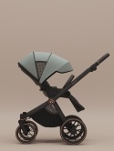 Riko Cava 3w1 Sage – Wielofunkcyjny wózek dziecięcy z amortyzacją i fotelikiem