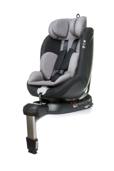 Fotelik Samochodowy 4Baby Nano-Fix Black i-Size 0-18 kg z Obrotową Bazą i Systemem ISOFIX.