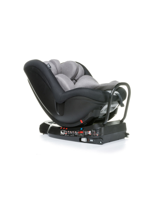 Fotelik Samochodowy 4Baby Nano-Fix Black i-Size 0-18 kg z Obrotową Bazą i Systemem ISOFIX.