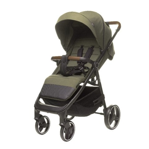 4BABY Stinger XXIV Khaki – lekki wózek spacerowy 0–22 kg z amortyzacją