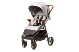 4BABY Stinger XXIV Light Grey – lekki wózek spacerowy 0–22 kg z amortyzacją