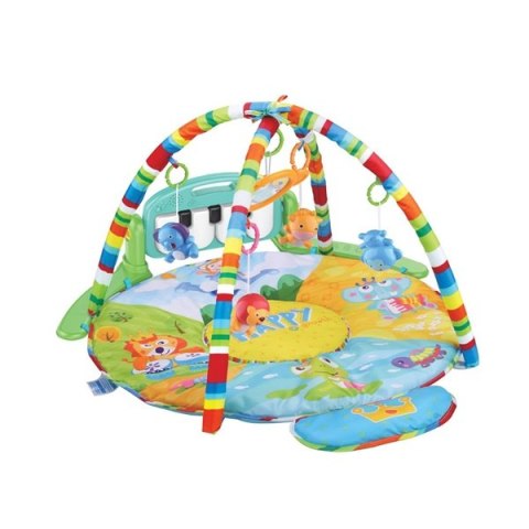 BABY MIX 46210 Edukacyjna mata z pianinkiem Safari 38649