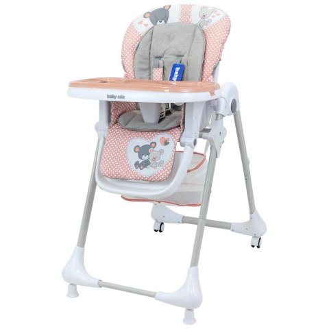 Baby Mix Pink krzesełko do karmienia – Wielofunkcyjne i regulowane
