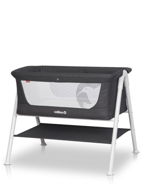 COLIBRO LINDO ONYX – Eleganckie i lekkie łóżeczko dziecięce z moskitierą