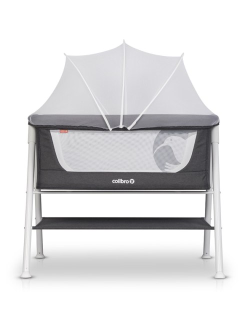 COLIBRO LINDO ONYX – Eleganckie i lekkie łóżeczko dziecięce z moskitierą