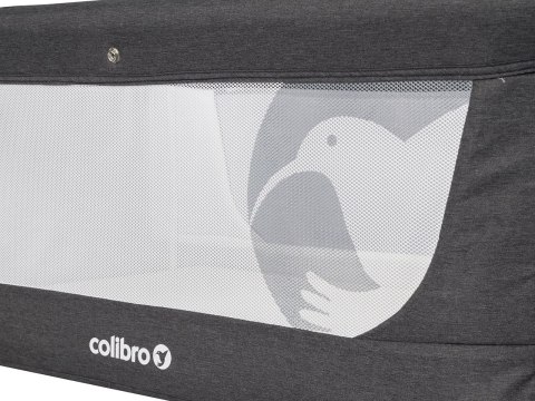 COLIBRO LINDO ONYX – Eleganckie i lekkie łóżeczko dziecięce z moskitierą