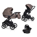 RIKO BASIC DELTA 3w1 Cappucino – Nowoczesny wózek wielofunkcyjny z amortyzacją